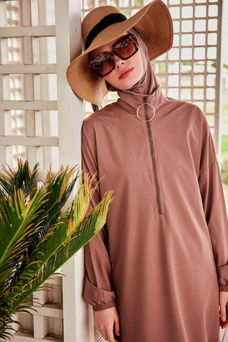 Woven Mink Burkini Modest Swimwear M2405 - By Baano