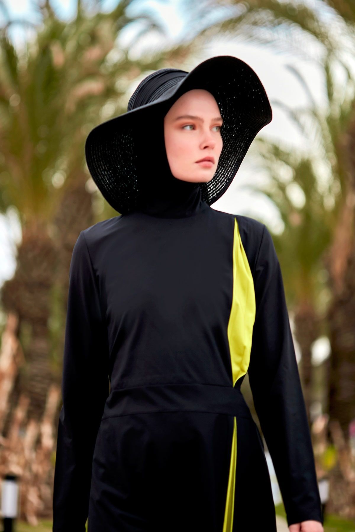 Woven Black Burkini Modest Swimwear M2420 Marina Modest