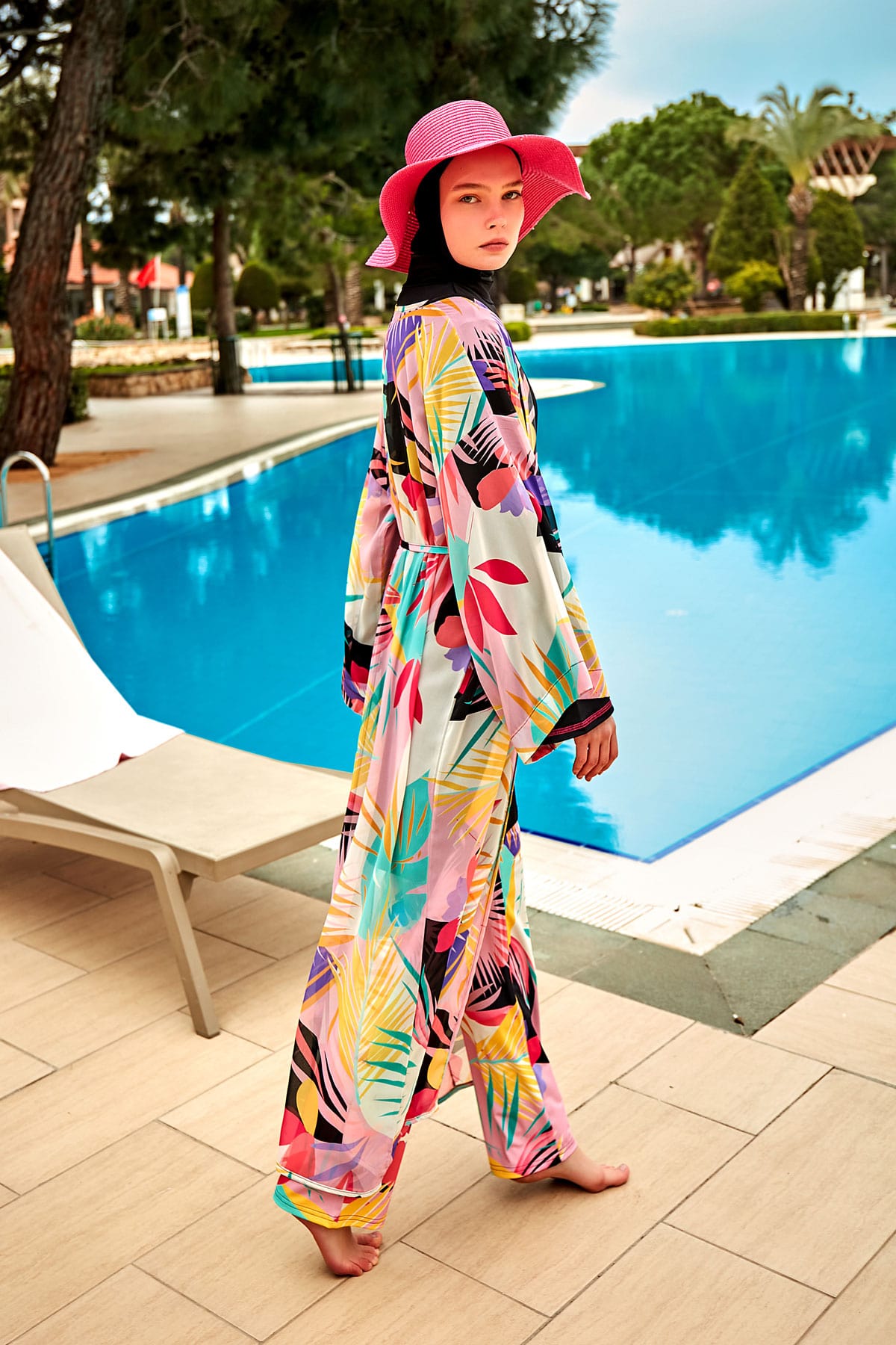 Colourful Pareo Kimono P2410 Marina Modest