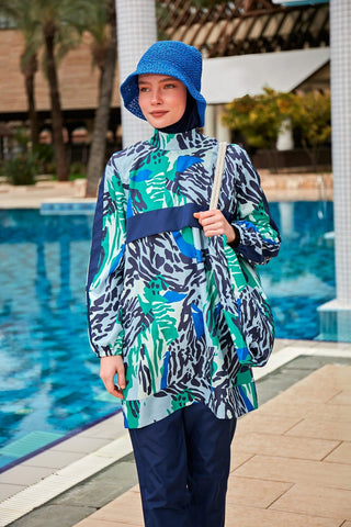 Colourful Burkini Modest Swimwear R2408 - By Baano