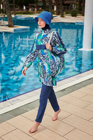 Colourful Burkini Modest Swimwear R2408 - By Baano