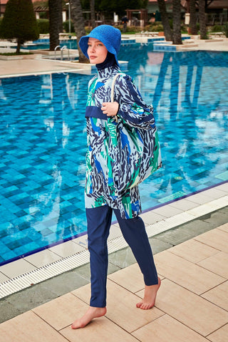 Colourful Burkini Modest Swimwear R2408 - By Baano