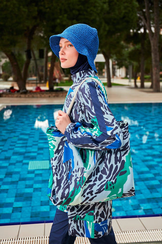 Colourful Burkini Modest Swimwear R2408 - By Baano