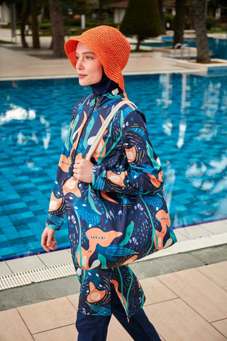 Colourful Burkini Modest Swimwear R2401 - By Baano