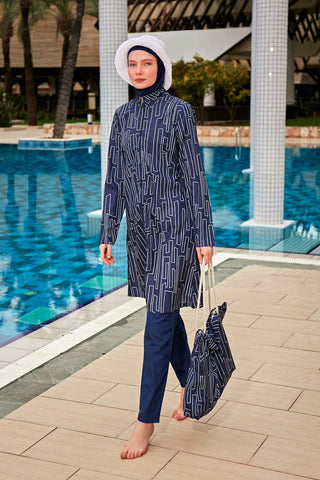 Colourful Burkini Modest Swimwear R2402 - By Baano
