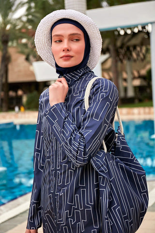 Colourful Burkini Modest Swimwear R2402 - By Baano