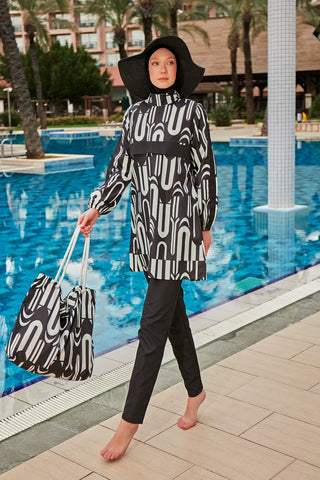 Colourful Burkini Modest Swimwear R2412 - By Baano