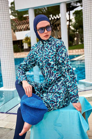 Colourful Burkini Modest Swimwear R2404 - By Baano