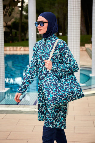Colourful Burkini Modest Swimwear R2404 - By Baano