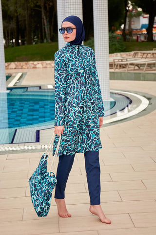 Colourful Burkini Modest Swimwear R2404 - By Baano