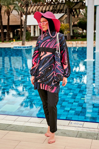 Colourful Burkini Modest Swimwear R2415 - By Baano