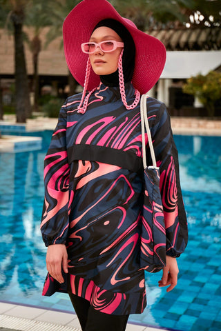 Colourful Burkini Modest Swimwear R2415 - By Baano