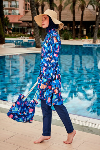 Colourful Burkini Modest Swimwear R2405 - By Baano