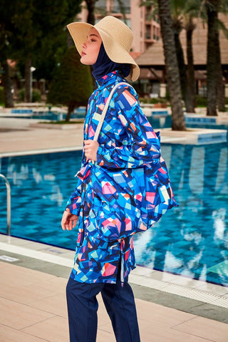 Colourful Burkini Modest Swimwear R2405 - By Baano