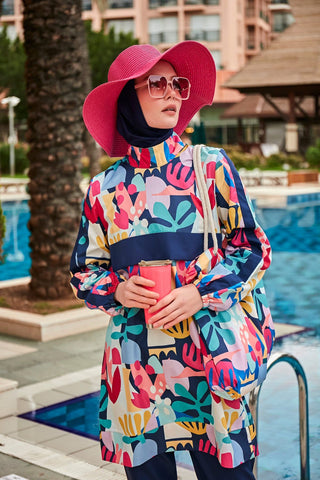 Colourful Burkini Modest Swimwear R2407 - By Baano