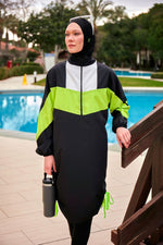Woven Black Burkini Modest Swimwear M2421 Marina Modest