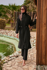 Woven Black Burkini Modest Swimwear M2401 Marina Modest