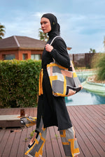 Woven Black Burkini Modest Swimwear M2422 Marina Modest