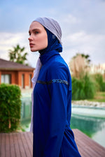 Woven Navy Burkini Modest Swimwear M2434 - By Baano