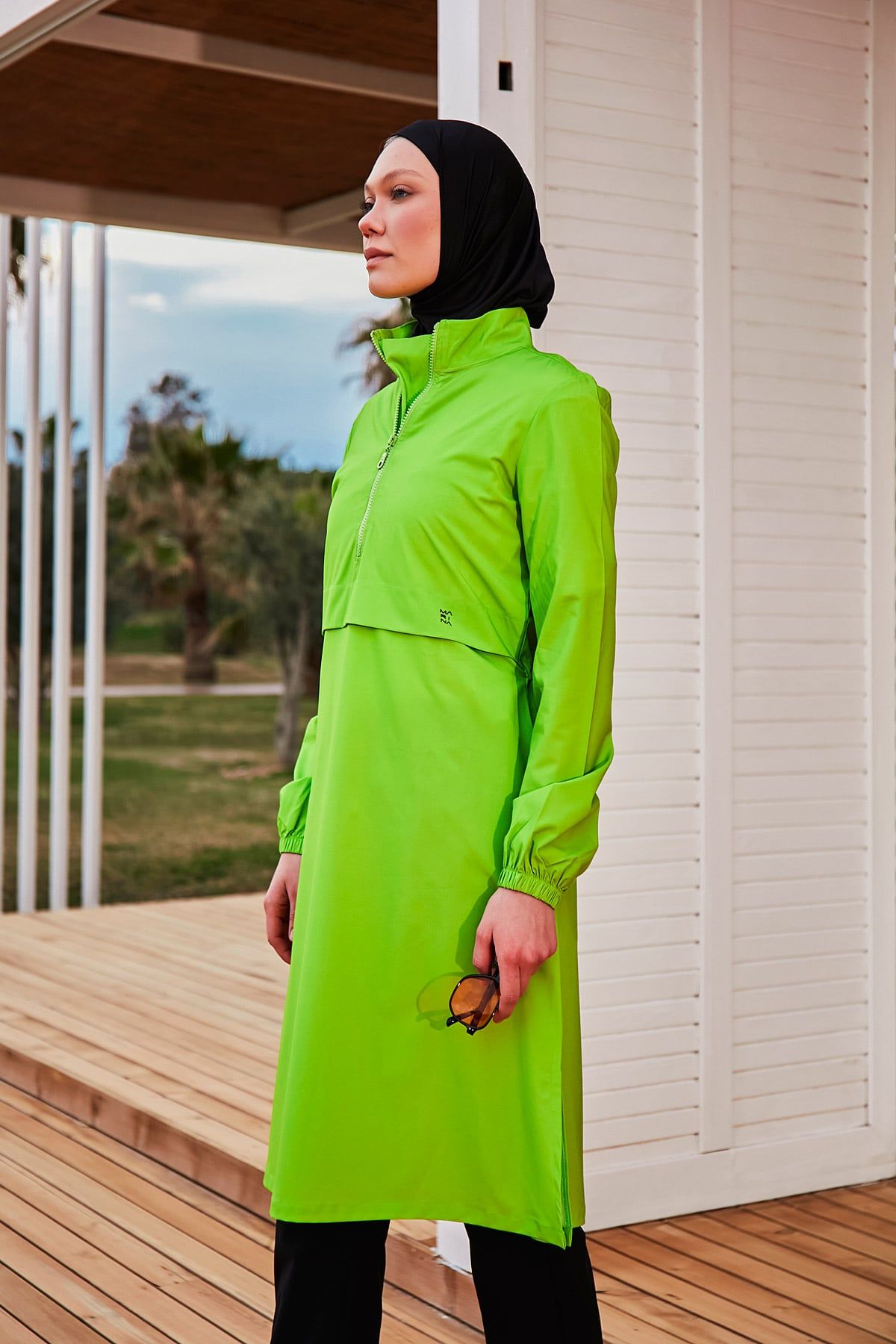 Woven Green Burkini Modest Swimwear M2407 Marina Modest