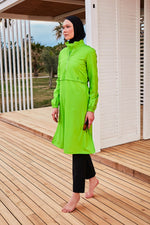 Woven Green Burkini Modest Swimwear M2407 Marina Modest