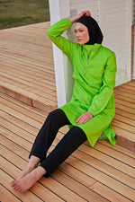 Woven Green Burkini Modest Swimwear M2407 Marina Modest