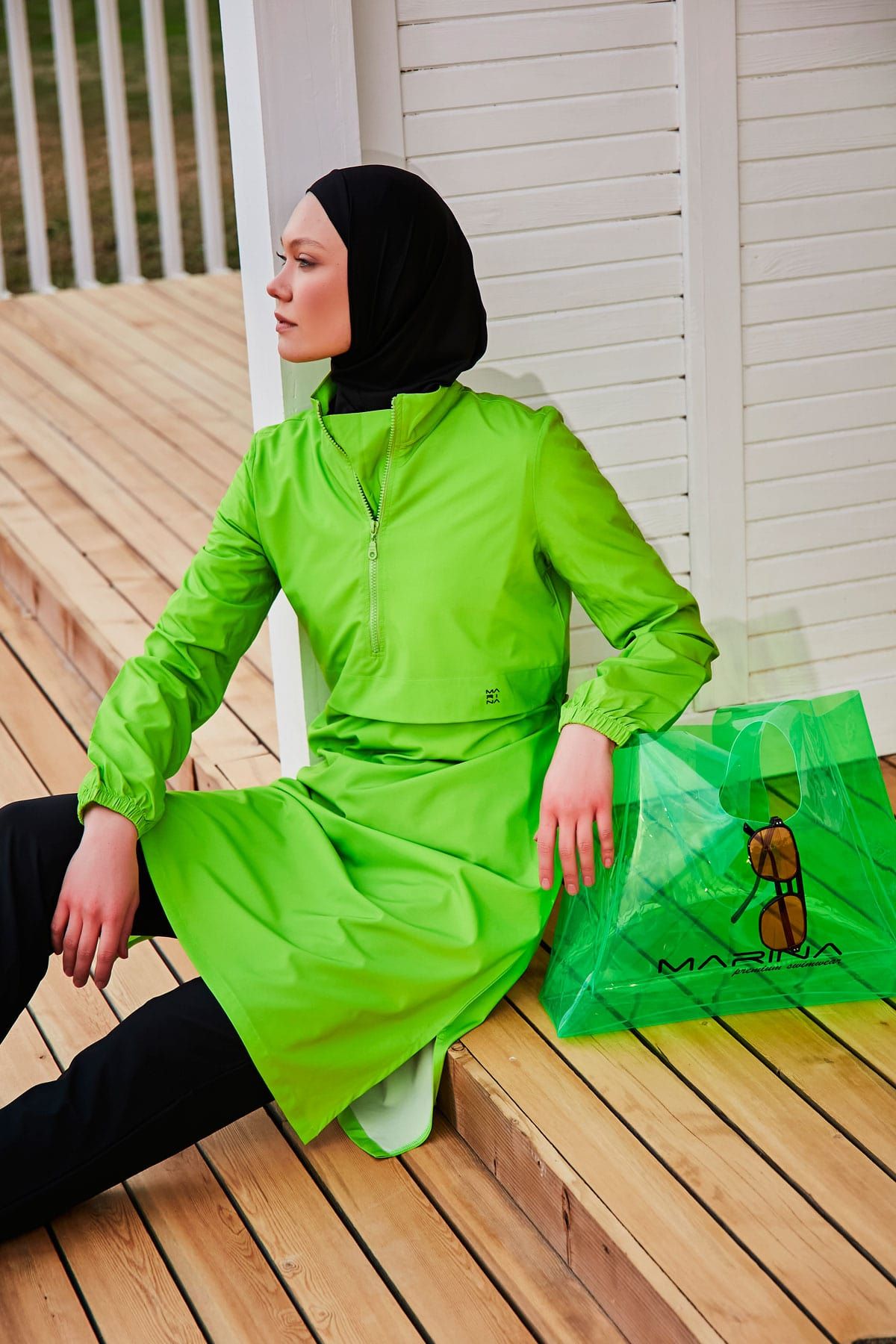 Green Beach Bag C2405 - By Baano