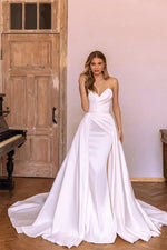 Marlene Strapless Satin Wedding Dress - By Baano