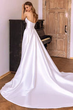 Marlene Strapless Satin Wedding Dress - By Baano