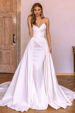Marlene Strapless Satin Wedding Dress - By Baano