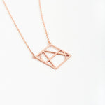 Unique Womens Style Mary Name Logo Necklace - Sterling Silver