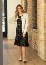 Mason White Button Up Cardigan