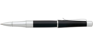 Beverly Black Lacquer Rollerball Pen - By Baano