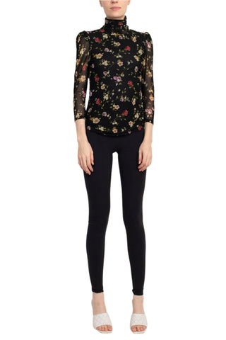 Catherine Malandrino Turtle Neck 3/4 Sleeves Top - By Baano