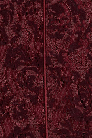 Aidan Mattox Queen Anne Neck 3/4 Sleeve Piping Detail Bodycon Zipper Back Cutout Back - Glamourous Grace