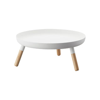 Countertop Pedestal Tray (5" H)  - Steel + Wood - By Baano