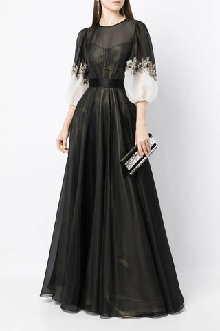 Medeline Black Maxi Dress - By Baano