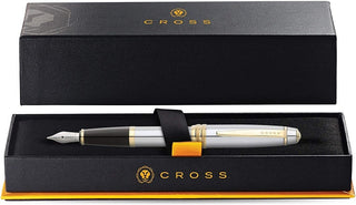 Bailey™ Medalist® Stainless Steel Medium Nib Fountain Pen - By Baano