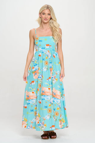 Azure Escape Maxi Dress
