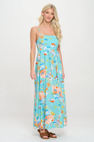 Azure Escape Maxi Dress
