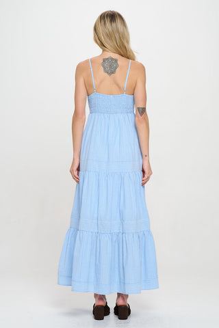 Cerulean Stripe Maxi Dress