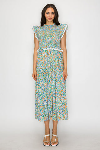 Citrus Garden Maxi Dress