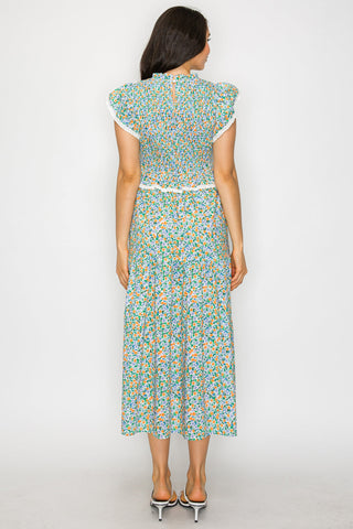 Citrus Garden Maxi Dress