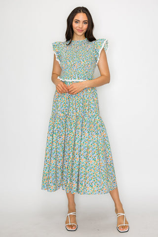 Citrus Garden Maxi Dress
