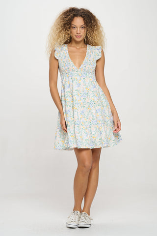 Flower Oasis Short Dress