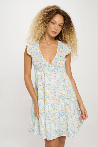 Flower Oasis Short Dress
