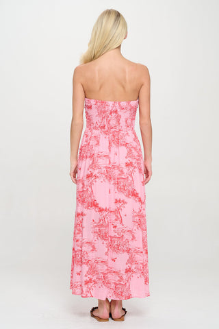 Sunset Cottage Tube Maxi Dress