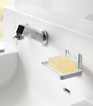 Traceless Adhesive Soap Tray - Steel - By Baano