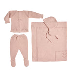MELI | Baby Girls Dusty Rose Layette Set (4)