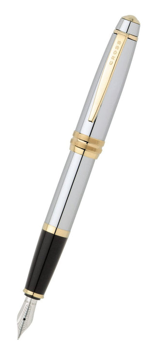 Bailey™ Medalist® Stainless Steel Medium Nib Fountain Pen - By Baano